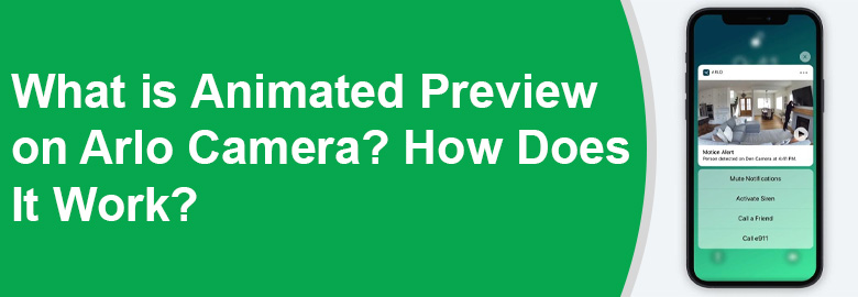 What is Animated Preview on Arlo Camera
